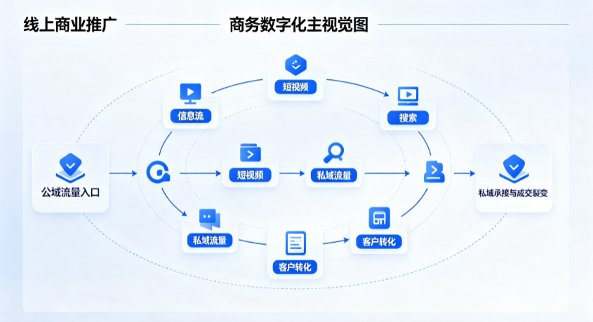 武穴市线上商业推广怎么做？全域流量闭环搭建与低成本转化实战指南